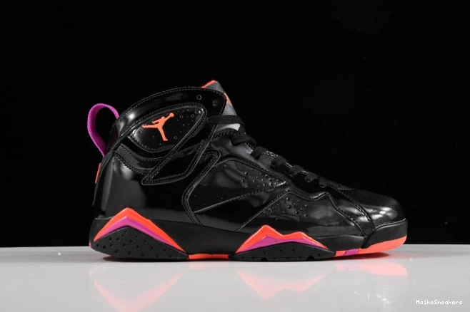 MaikeSneakers Jordan 7 Black Patent Retro Air 313358-006 0805